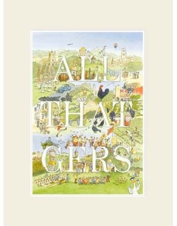 All that Gers, a typographic illustration of all things Gers