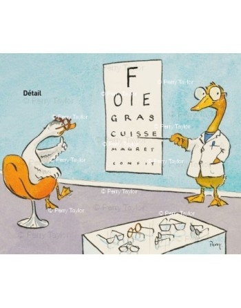 A duck at the opticians