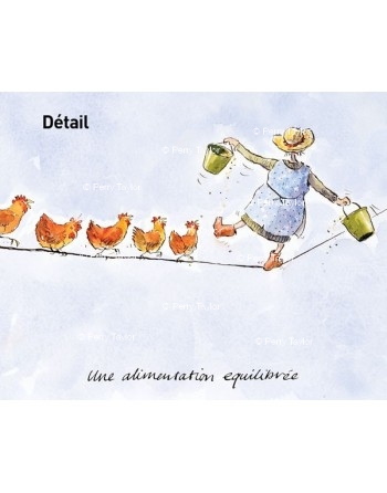 Alimentation Equilibrée, greetings cards. A balanced diet.