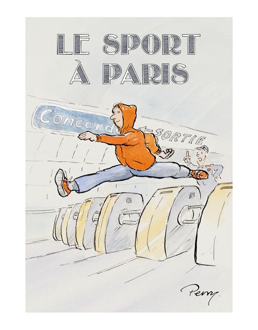 Le sport à Paris. Hurdles.