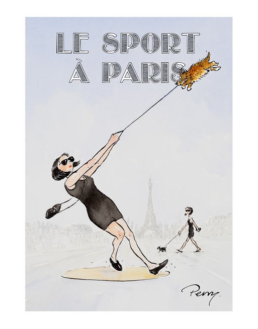 Le sport à Paris, lancer de marteau.