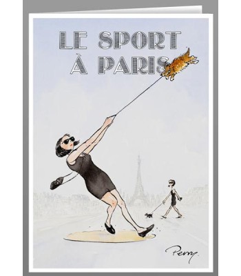 The hammer thrower. Greetings cards of Sport à Paris.