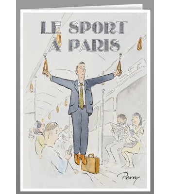 Le sport à Paris, les anneaux. Cartes de voeux.