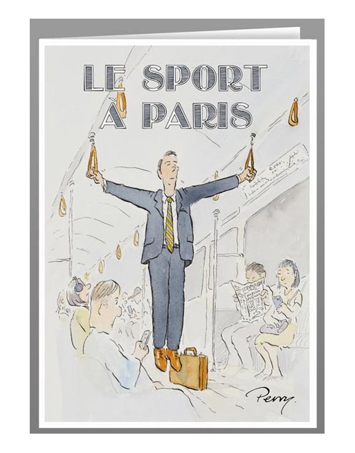 Le sport à Paris, les anneaux. Cartes de voeux.