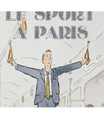 Le sport à Paris, les anneaux. Cartes de voeux. Détail.