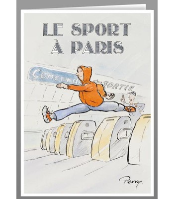 Sport à Paris. Hurdles - cards