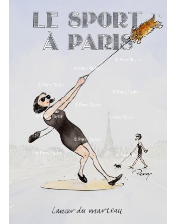 Le sport à Paris, hammer thrower.