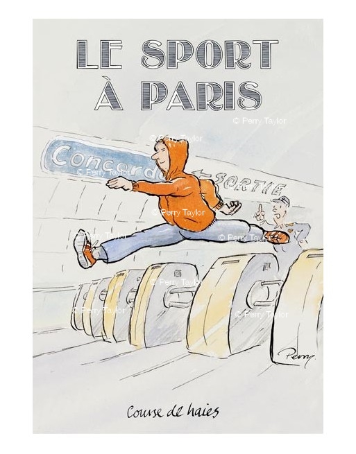 Le sport à Paris. Hurdles.