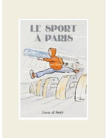 Le sport à Paris. Course de haies. Avec passe-partout.