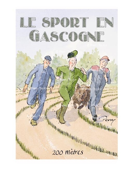 Le sport en Gascogne. Le 200m.