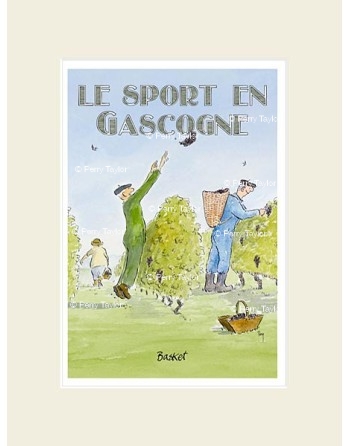 Sports in Gascony. Basketball. With mount.