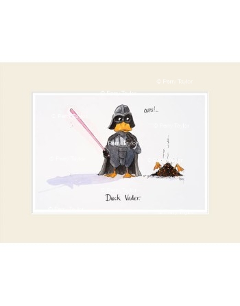 Duck Vader. Mounted.