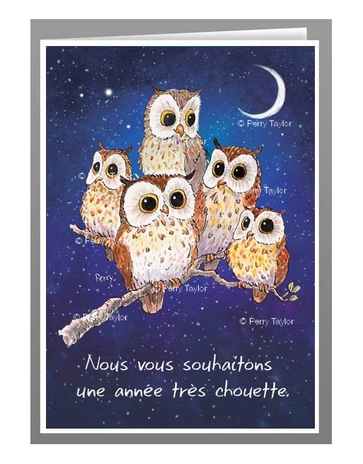 Nous vous souhaitons une année très chouette.