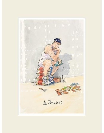 Le Ponceur. Avec passepartout.