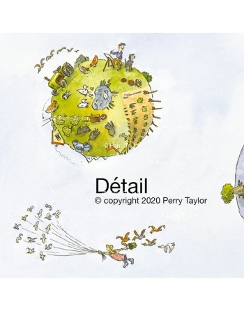 Hommage au Petit Prince. Détail.