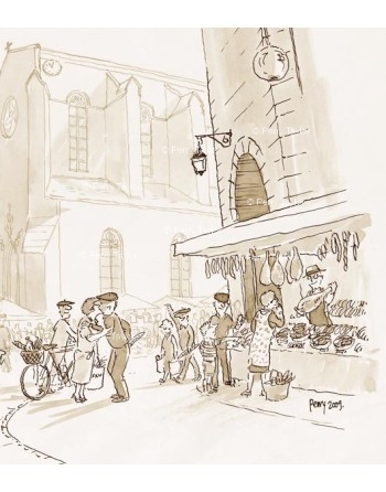 Café de France, Eauze. Détail.