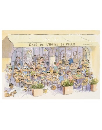 Cafe de l'hôtel de ville, Marciac.