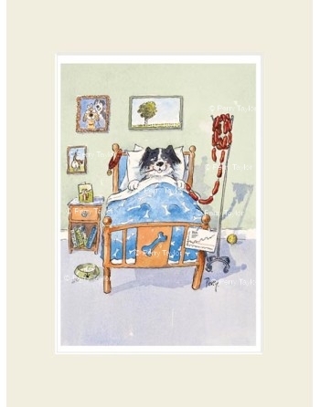 Malade comme un chien. Avec passepartout.