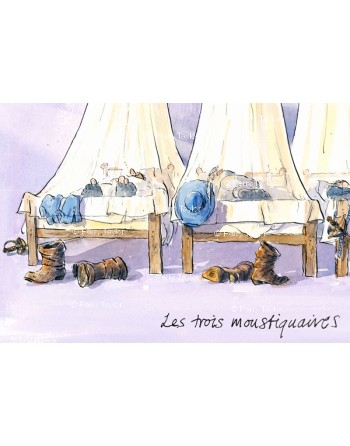 Les trois moustiquaires. Detail.