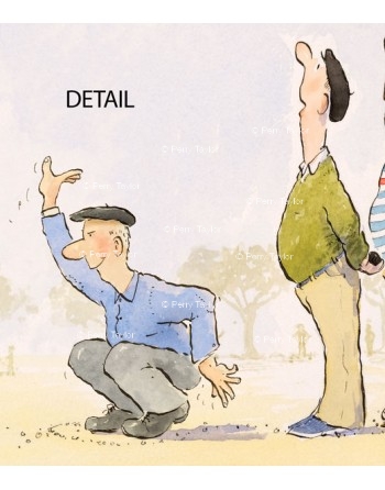 Pétanque, one of life's simple pleasures. Detail.