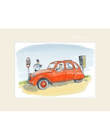2CV Radar + passepartout