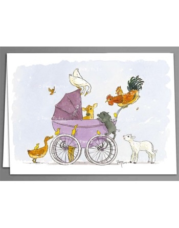 The Pram - birth celebration cards.
