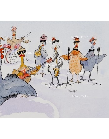 Poule and the gang. Detail.