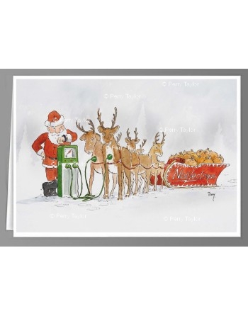 Père Noëlectrique, Christmas cards