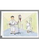Get well wine x 5 greeting cards