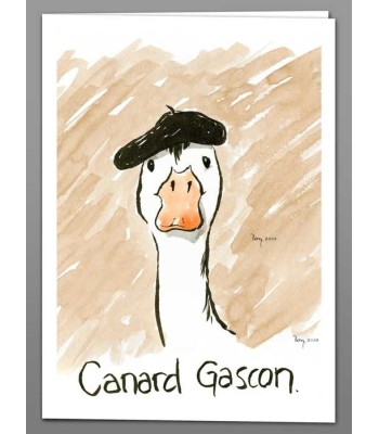 Canard Gascon x 5 cartes de voeux
