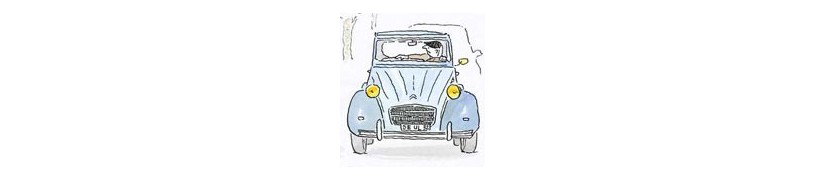 classic french car drawings
