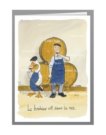 Le bonheur est dans le nez - greeting cards