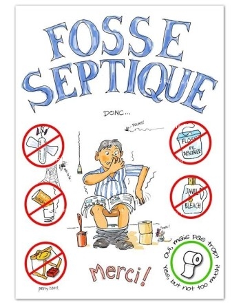 Fosse septique panneau