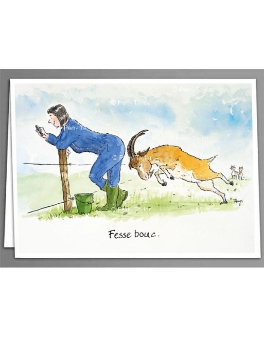 'Fesse bouc' cartes de voeux 'Fesse bouc' cartes de voeux