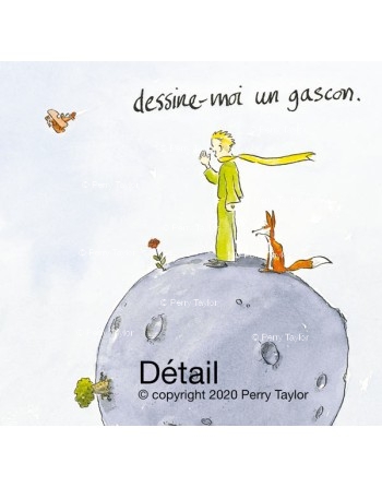 Le Petit Prince. "Draw me a gascon". Detail.