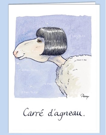 Carré d'agneau, cartes de voeux