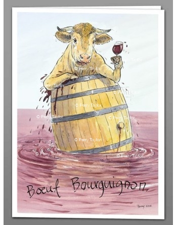 Boeuf Bourguignon x 5 greeting cards