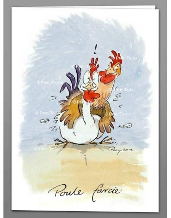 Poule Farcie greeting card