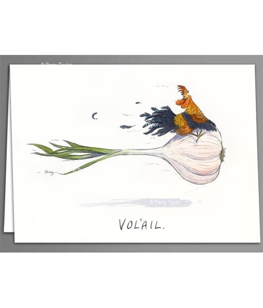 'Vol-ail' greeting cards