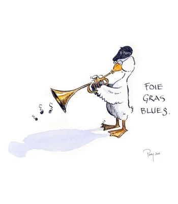 Foie Gras Blues-Duck trumpet