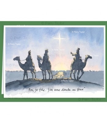 Three Kings turkey Christmas card