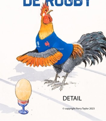 RWC French cockerel, detail