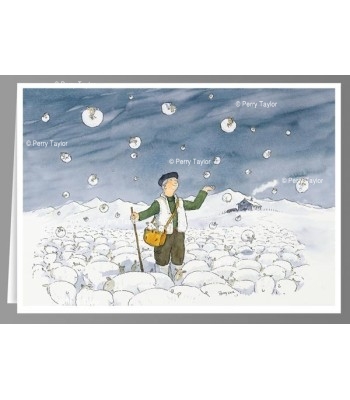 Snowing sheep