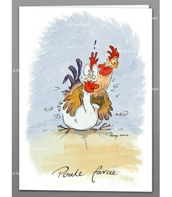 Poule Farcie greeting card