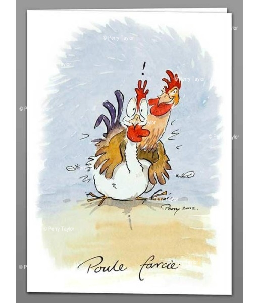 Poule Farcie greeting card