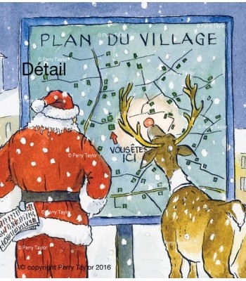 Plan du village, Christmas cards